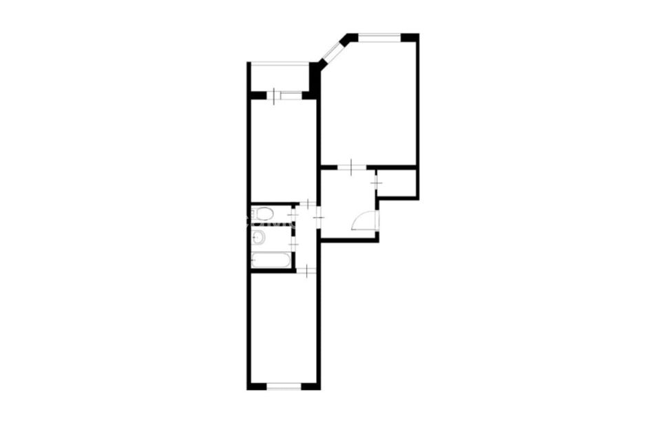 Продаётся 2-комнатная квартира, 60.3 м²