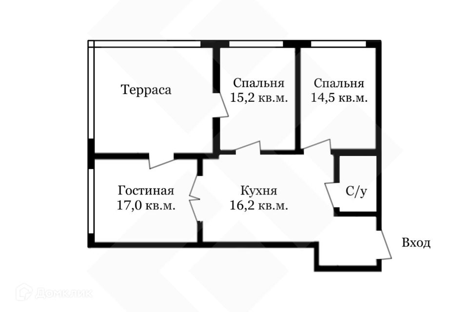 Сдаётся 3-комнатная квартира, 100 м²