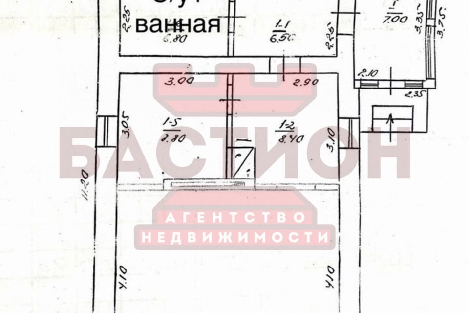 Продаётся 1-этажный дом, 92 м²