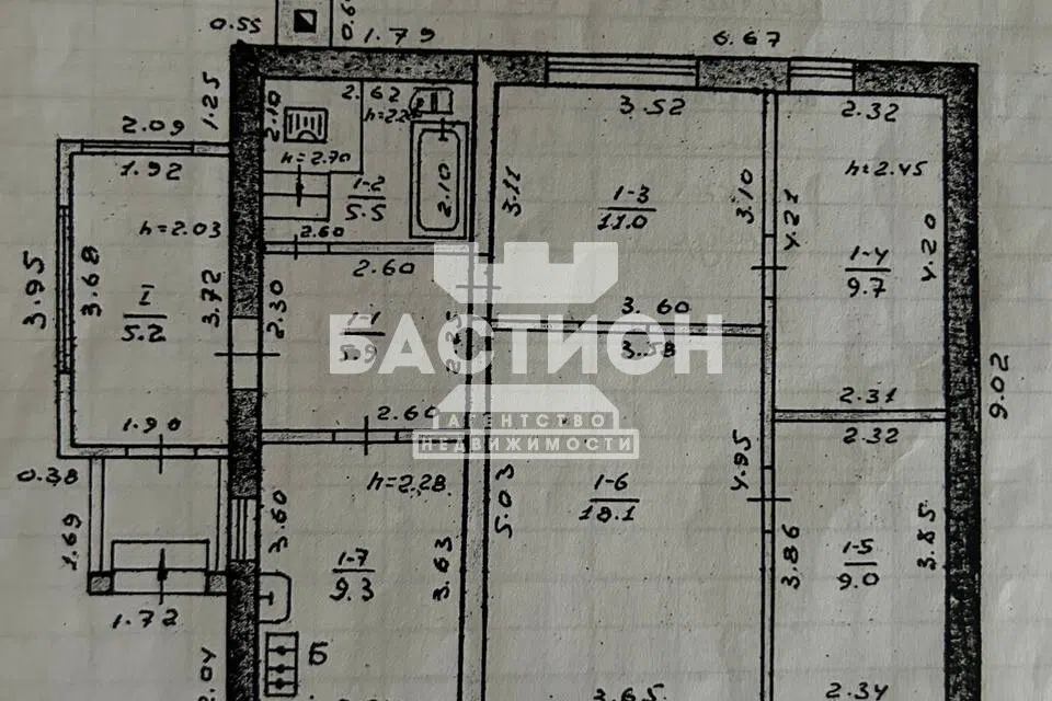 Продаётся 1-этажный дом, 80 м²