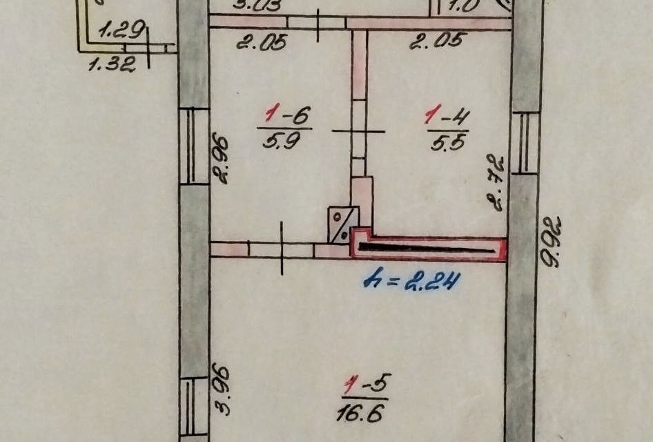 Продаётся 1-этажный дом, 38.7 м²