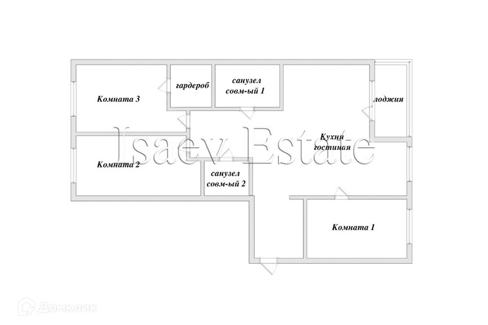 Продаётся 3-комнатная квартира, 83 м²