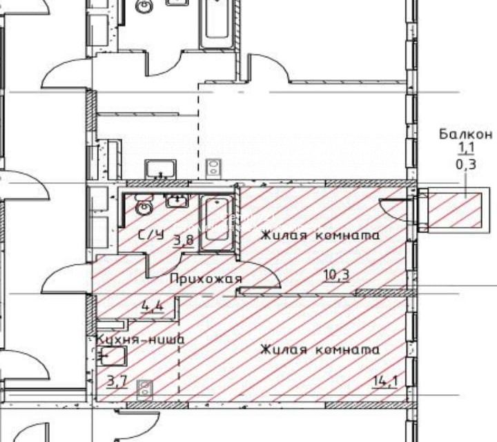 Продаётся 2-комнатная квартира, 36.6 м²