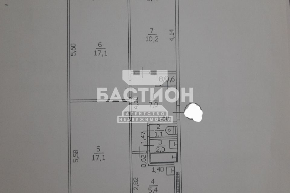 Продаётся 3-комнатная квартира, 61.3 м²