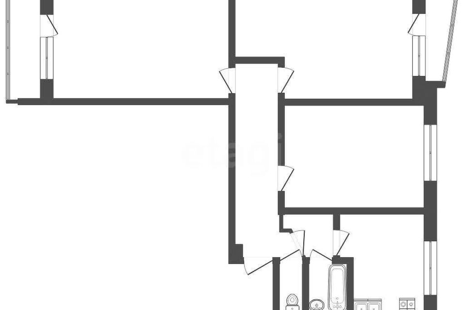 Продаётся комната в 3-комн. квартире, 62.8 м²