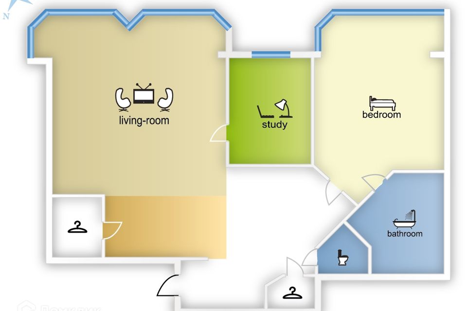 Сдаётся 3-комнатная квартира, 150 м²