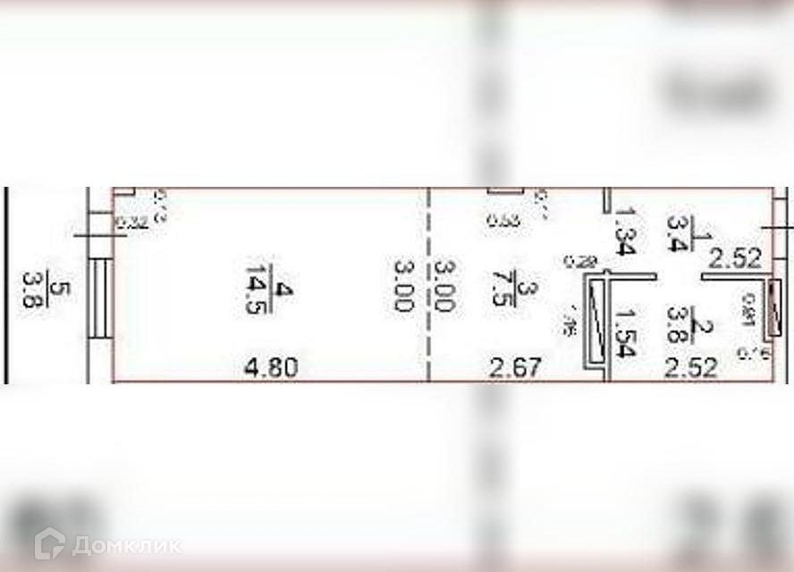 Продаётся 1-комнатная квартира, 29.2 м²