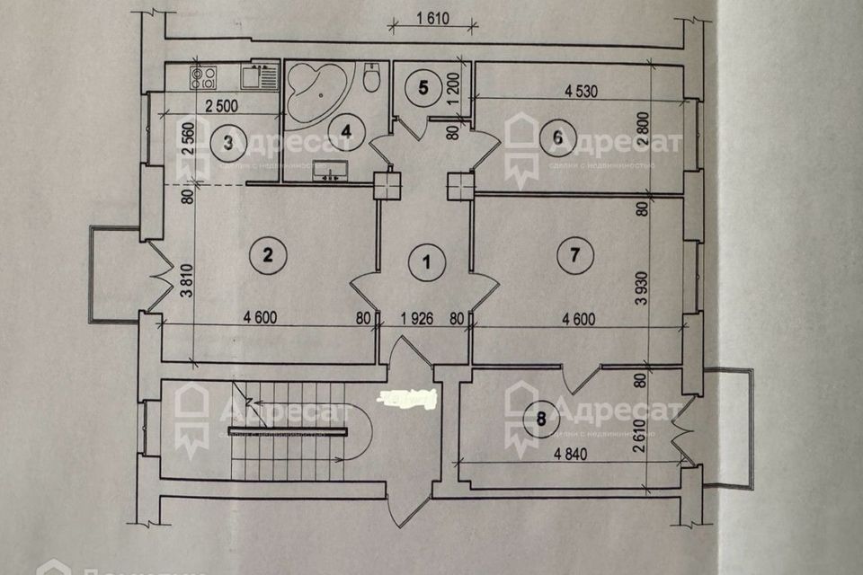 Продаётся 4-комнатная квартира, 85.8 м²
