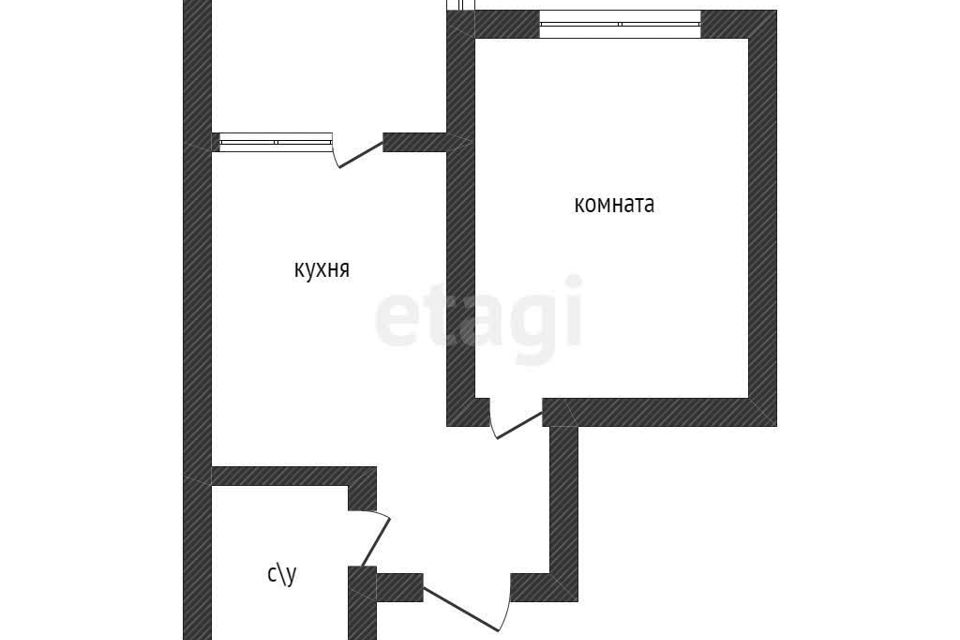 Продаётся 1-комнатная квартира, 40.6 м²