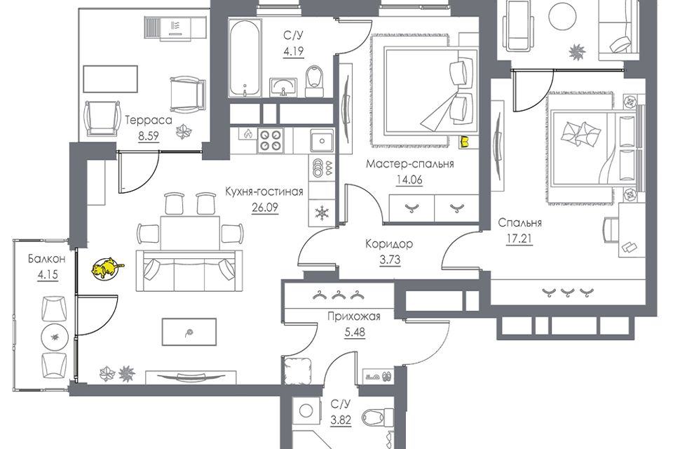 Однокомнатная Квартира В Советске Щекинского Района Купить