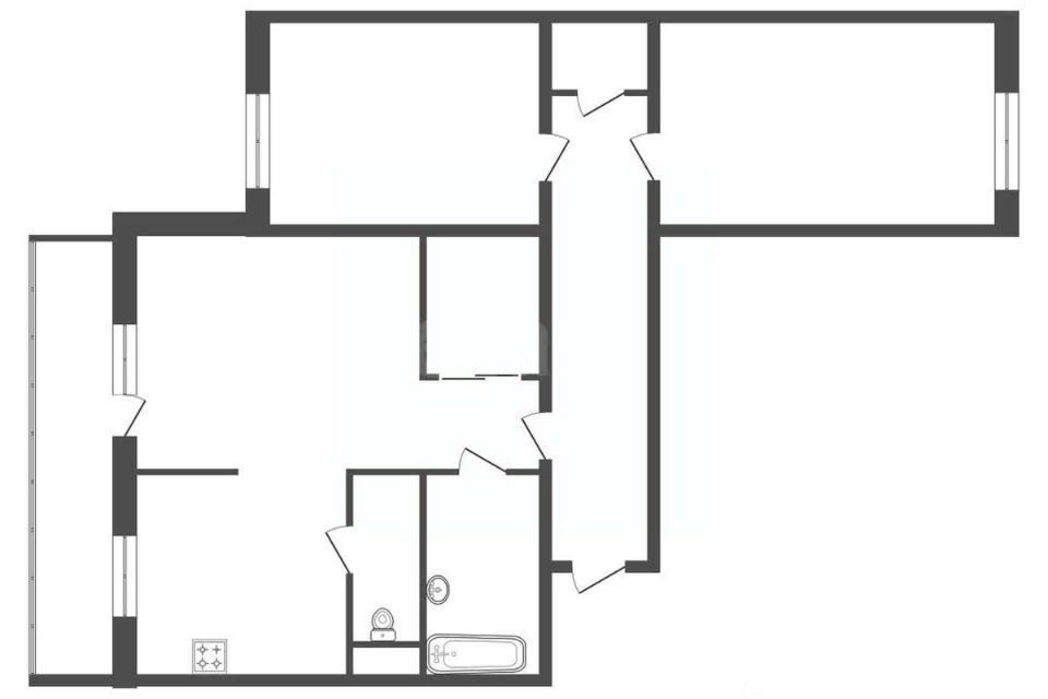 Продаётся 3-комнатная квартира, 72 м²