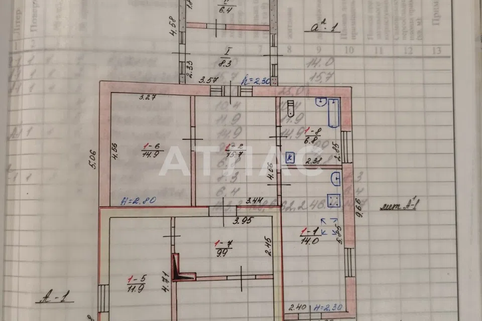 Продаётся 1-этажный дом, 123.3 м²