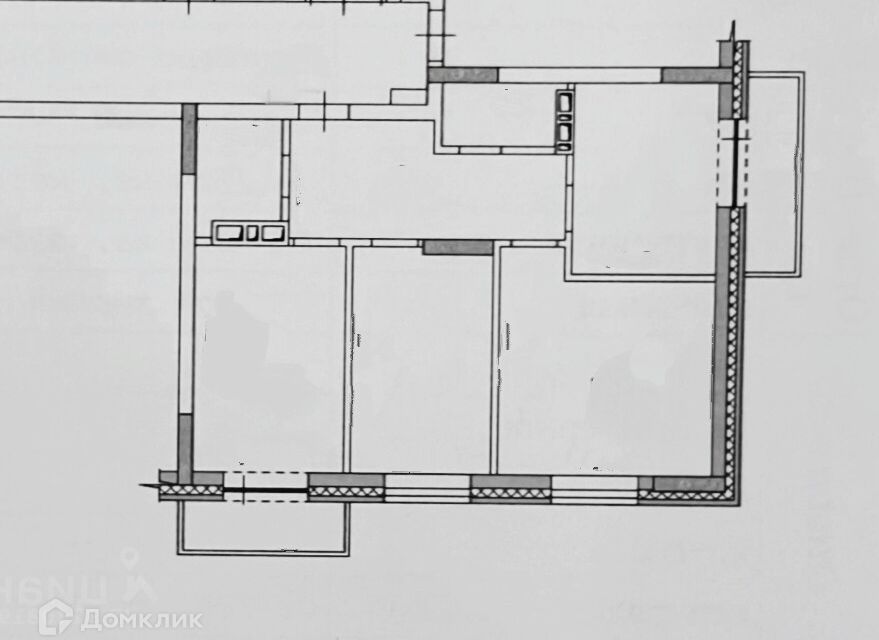 Продаётся 3-комнатная квартира, 73 м²
