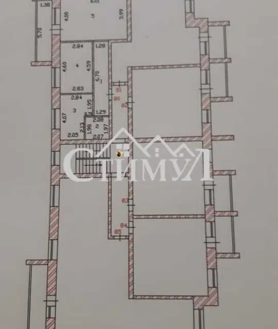 Продаётся 2-комнатная квартира, 59.6 м²