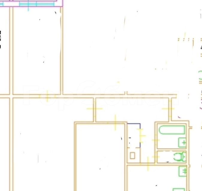 Продаётся 3-комнатная квартира, 64 м²