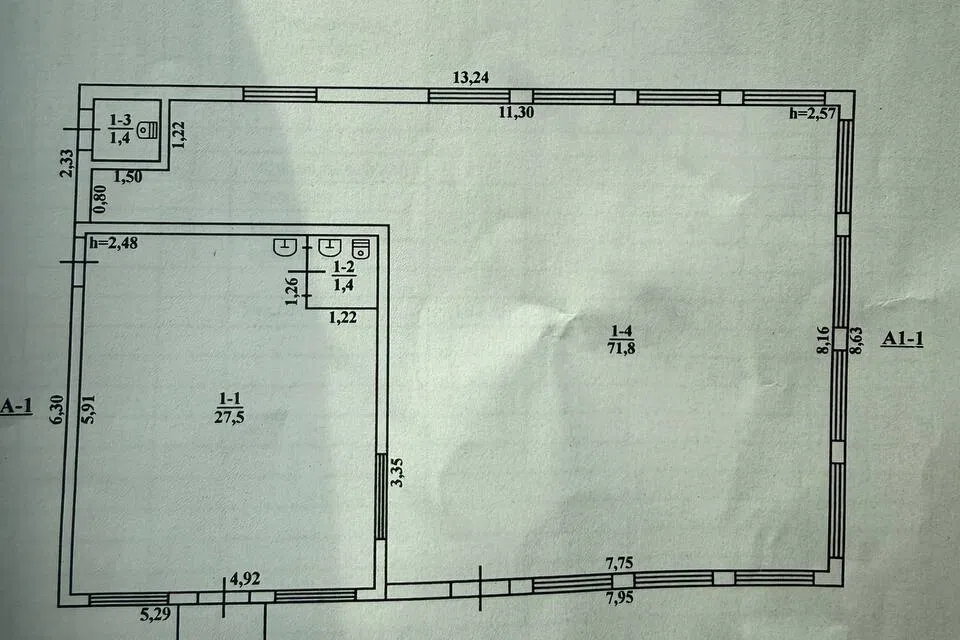Сдаётся помещение своб. назначения, 100 м²