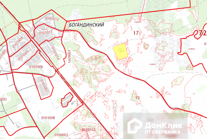 Богандинский тюменская область карта