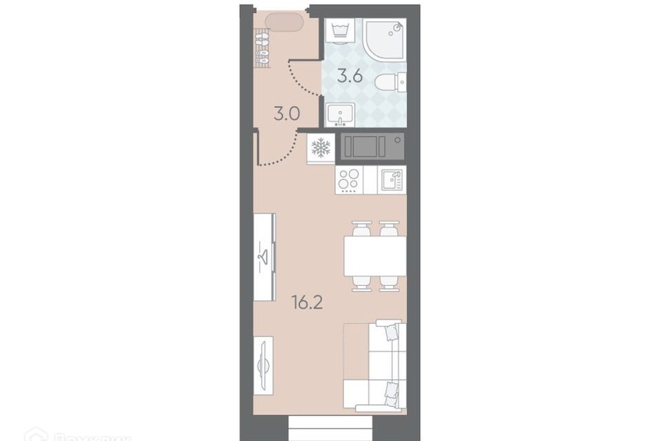 Продаётся студия, 23.1 м²