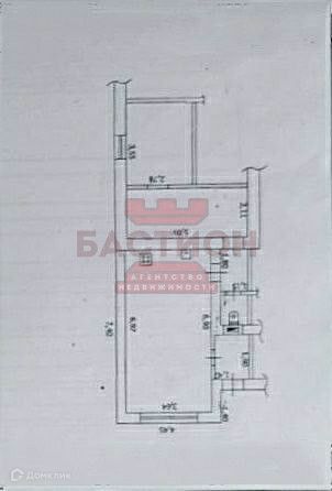 Продаётся 1-этажный дом, 52 м²
