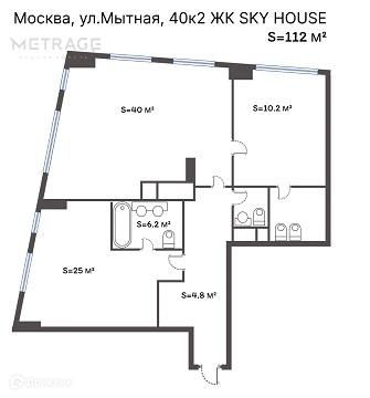 Продаётся 3-комнатная квартира, 112 м²