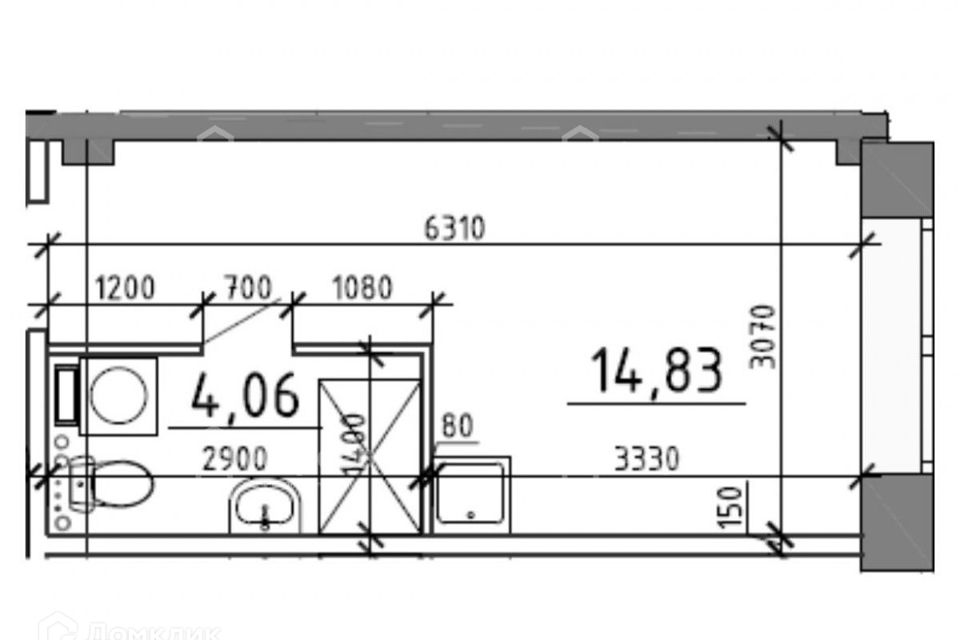 Продаётся студия, 19.7 м²