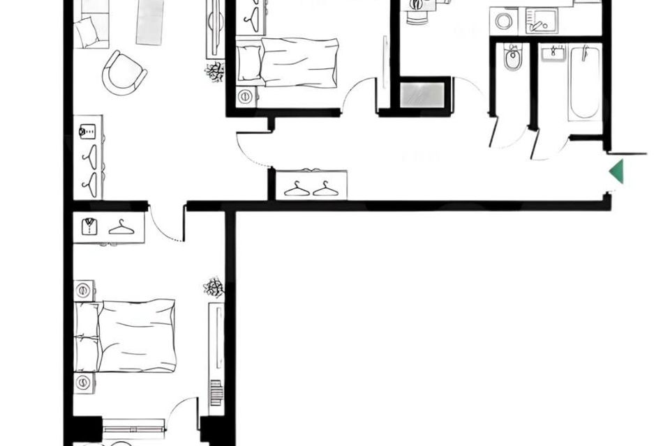 Продаётся 3-комнатная квартира, 65.3 м²