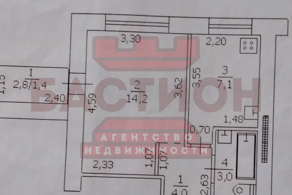 Продаётся 1-комнатная квартира, 32 м²