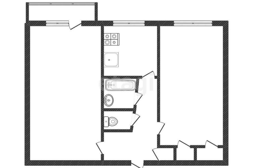 Продаётся 2-комнатная квартира, 47 м²