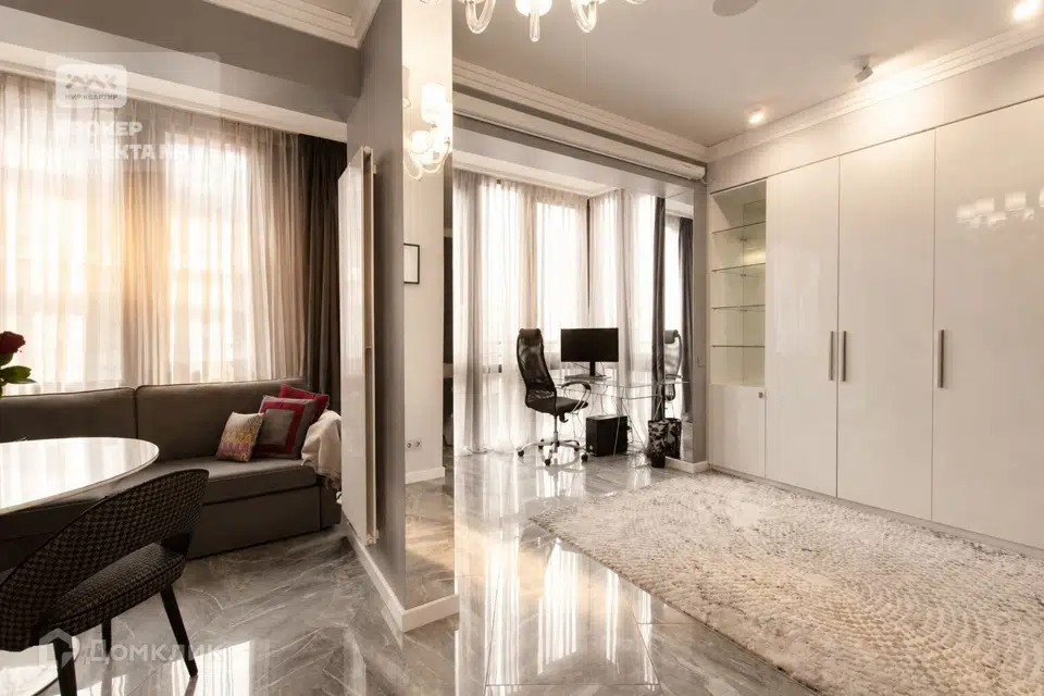Продаётся 1-комнатная квартира, 46.4 м²