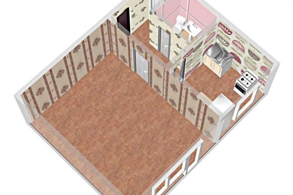 Продаётся 1-комнатная квартира, 28.7 м²