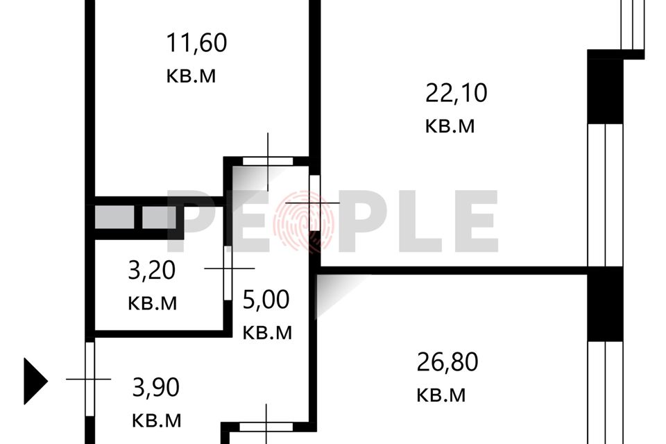 Продаётся 3-комнатная квартира, 70.6 м²