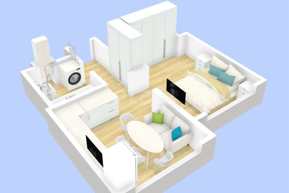 Продаётся 1-комнатная квартира, 32.8 м²