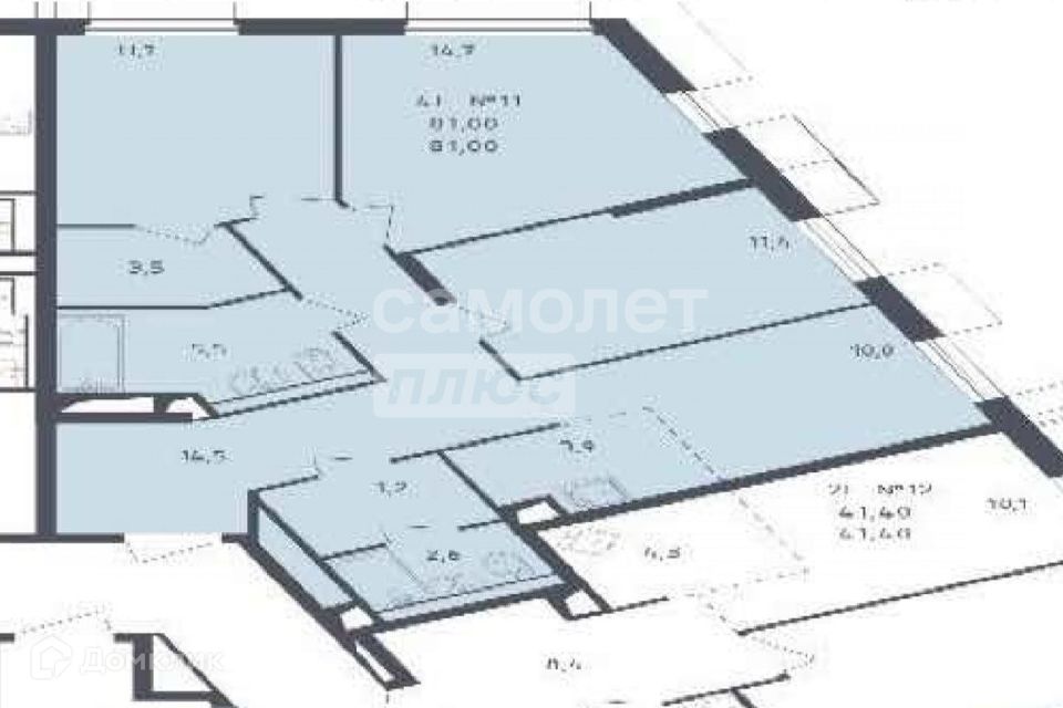 Продаётся 4-комнатная квартира, 81 м²