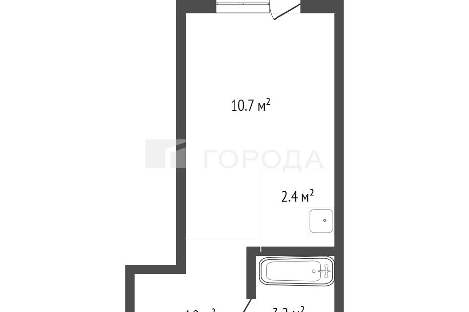 Продаётся студия, 23.3 м²
