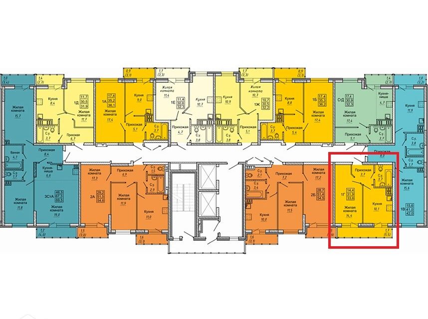Продаётся 1-комнатная квартира, 37.4 м²