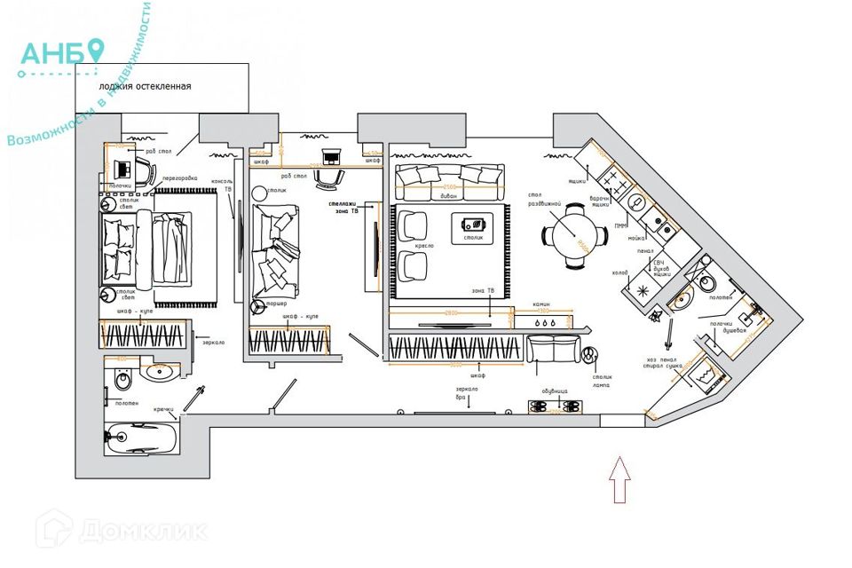 Продаётся 3-комнатная квартира, 80 м²