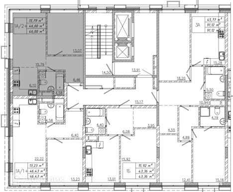Продаётся 2-комнатная квартира, 46 м²