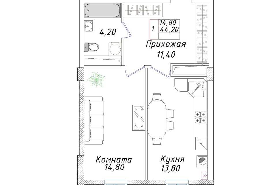 Купить 2 Комнатную Ставрополь