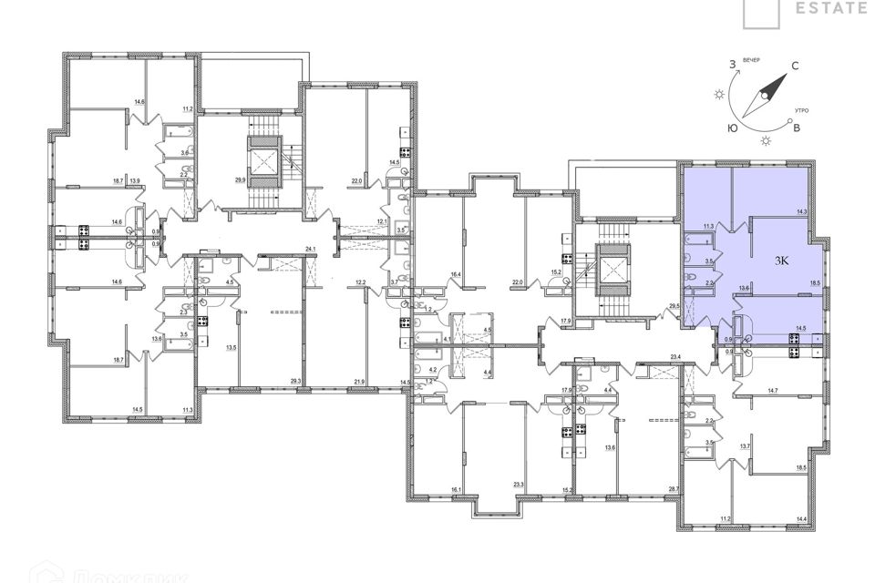 Продаётся 3-комнатная квартира, 79.9 м²