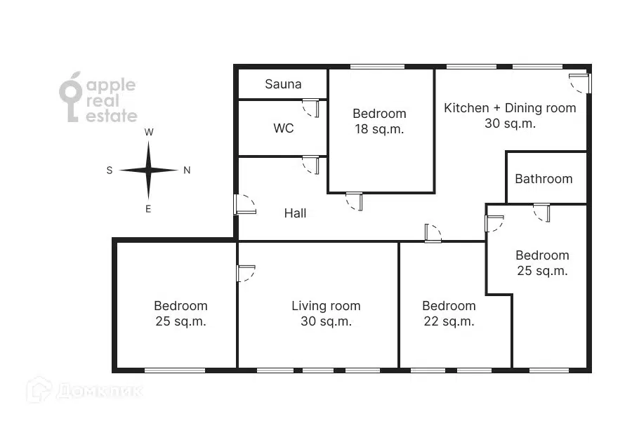 Продаётся 5-комнатная квартира, 223 м²