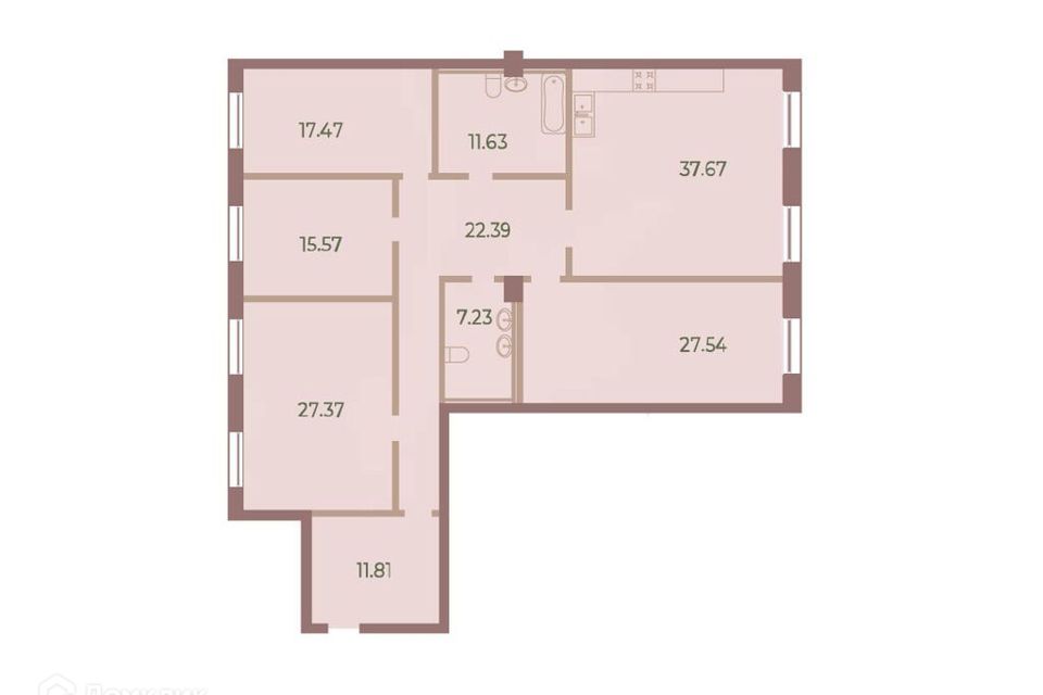 Продаётся 4-комнатная квартира, 178.8 м²