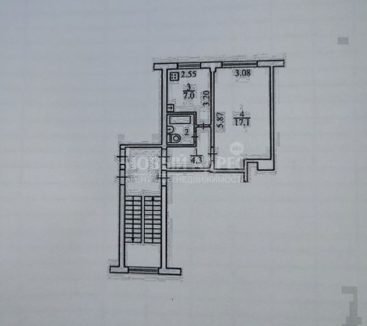 Продаётся 1-комнатная квартира, 31 м²