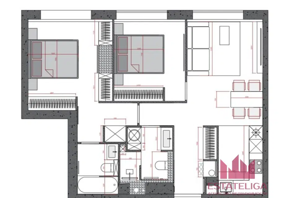 Продаётся 3-комнатная квартира, 69 м²