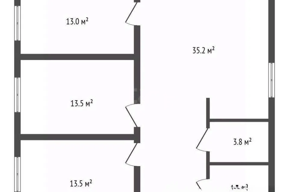 Продаётся 1-этажный дом, 88 м²