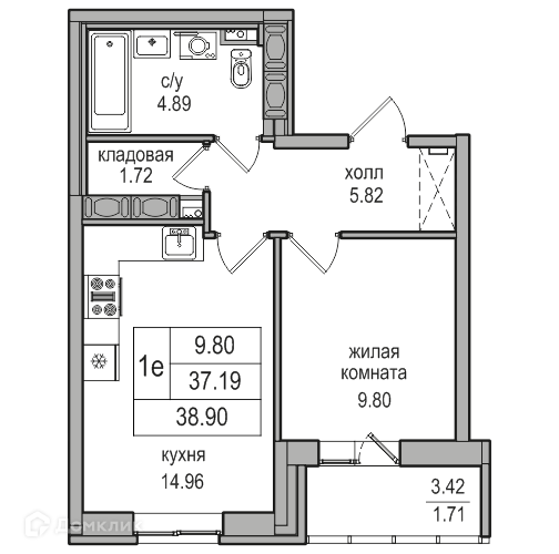 Купить Однокомнатную Квартиру Парнас Северная Долина