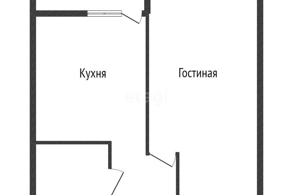 Продаётся 1-комнатная квартира, 34.6 м²