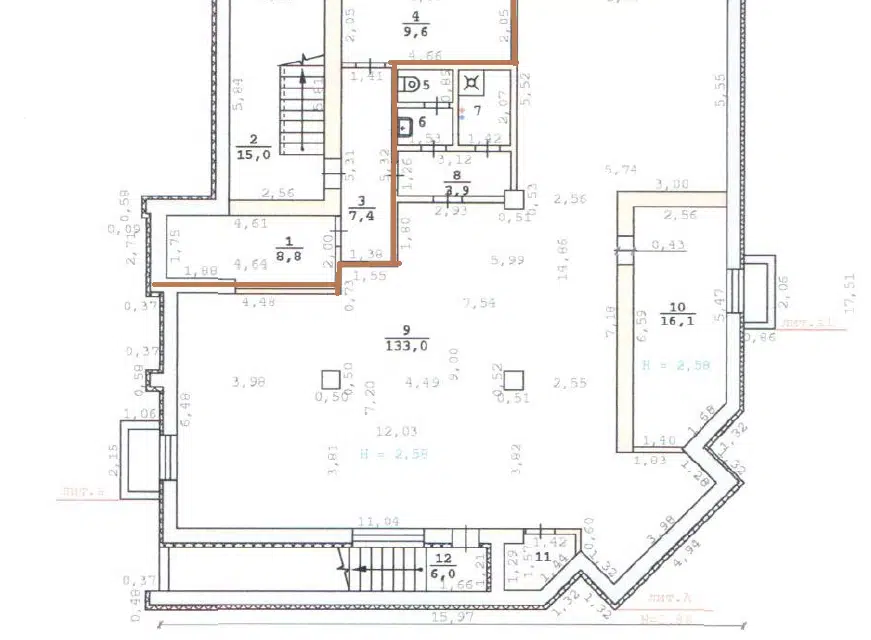Продаётся торговое помещение, 169.6 м²