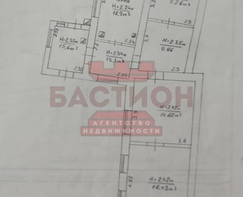 Продаётся 1-этажный дом, 100 м²