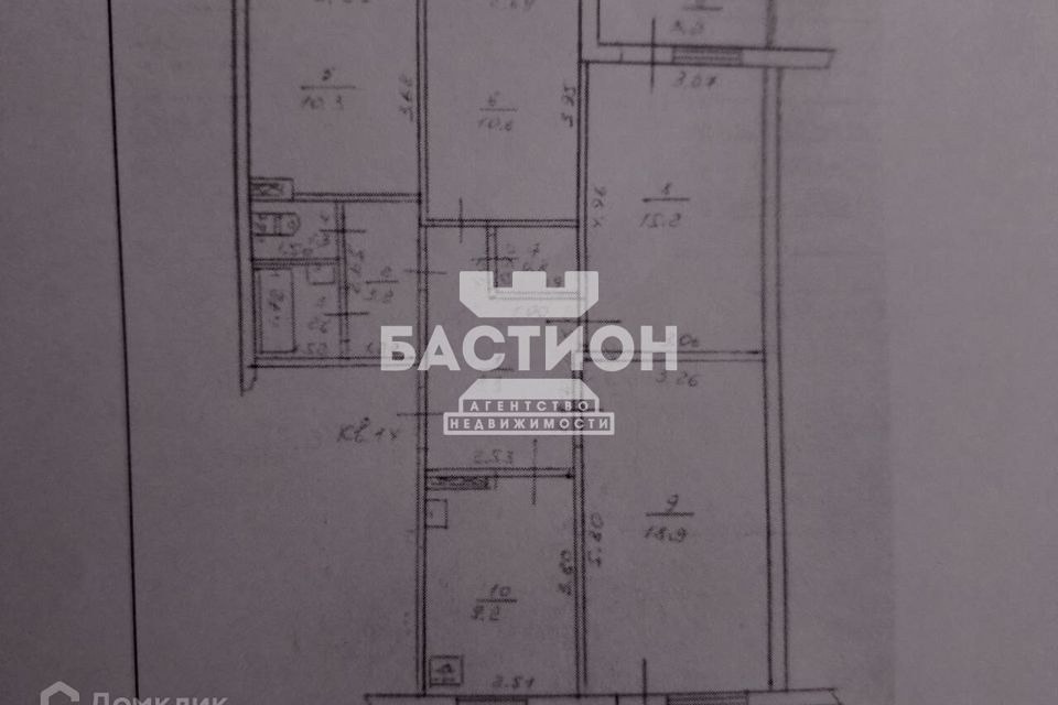 Продаётся 4-комнатная квартира, 75.2 м²