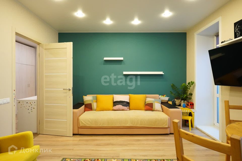 Продаётся 1-комнатная квартира, 44.6 м²